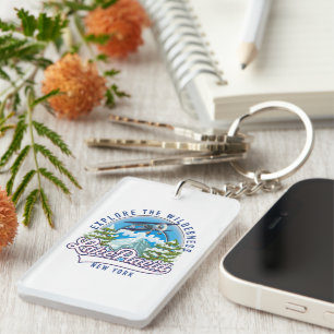 Porte-clefs Explorez la nature sauvage, lac paisible