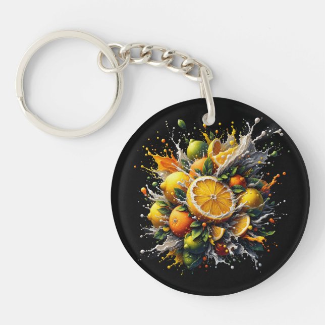 Porte-clefs Explosion de Citron (Devant)