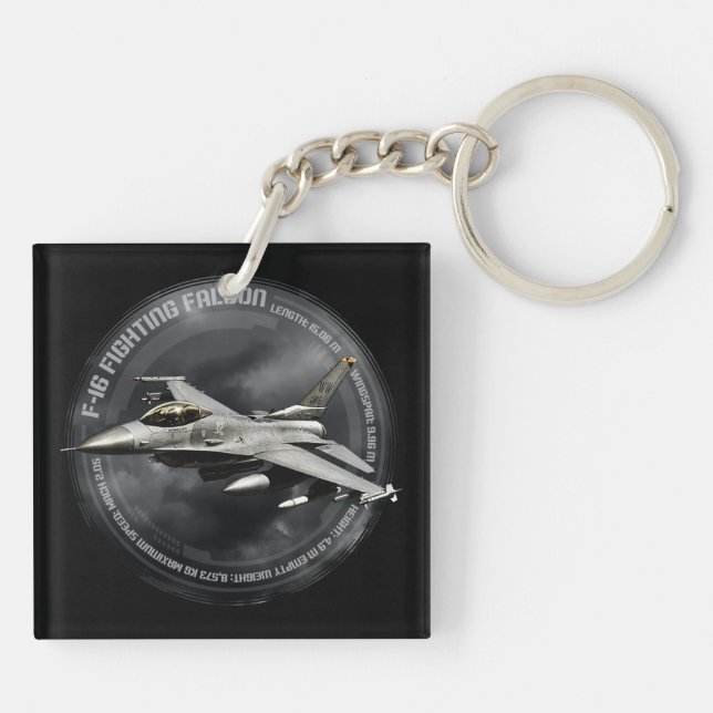 Porte-clefs F-16 Faucon combattant (Dos)