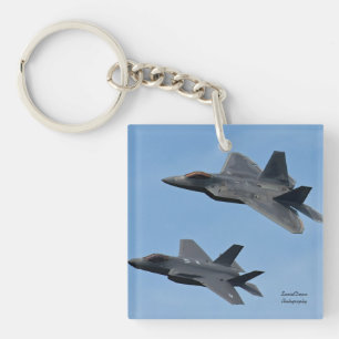Porte-clefs F-35 et F-22 Avion de chasse