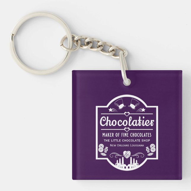 Porte-clefs Fabricant de chocolatier (Devant)