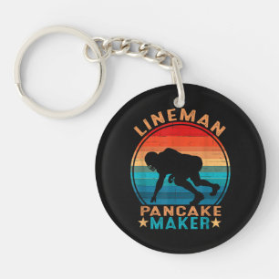 Porte-clefs Fabricant de crêpes Lineman - Football américain