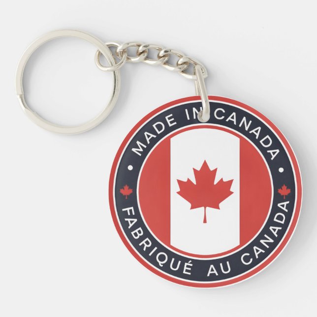 Porte-clefs Fabriqué au Canada (Devant)