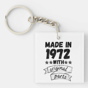 Porte-clefs fabriqués en 1972 avec pièces d'origine,