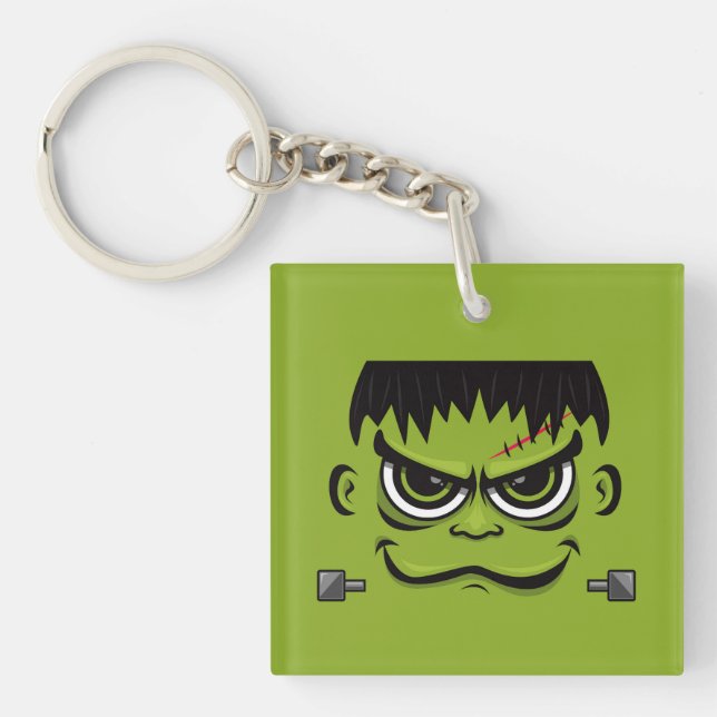 Porte-clefs Face Frankenstein Halloween (Devant)