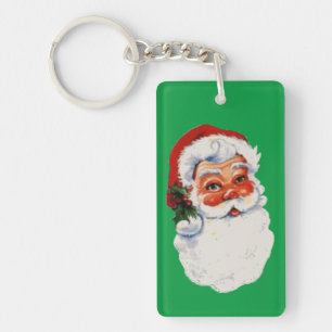 Porte-clefs Face Père Noël vintage
