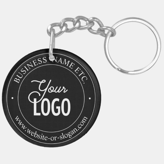 Porte-clefs Facile de remplacement de logo et de texte personn (Dos gauche)