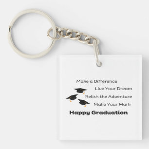 Porte-clefs Faire une différence pour un diplômé sur un
