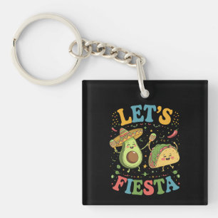Porte-clefs Faisons La Fête Avocat Et Tacos Cinco De Mayo