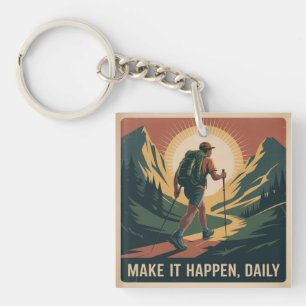 Porte-clefs Faites-le se produire, quotidiennement