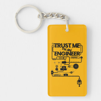 Porte-clefs Faites-moi confiance. Je suis ingénieur