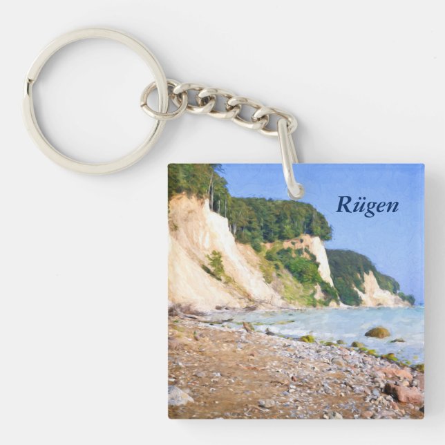 Porte-clefs Falaises de craie de Rügen (Devant)
