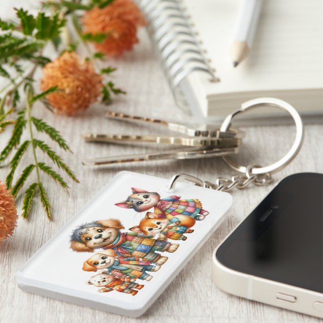 PORTE-CLEFS FAMILLE CONTACTEZ L'INFORMATION, VOUS LA DÉNOMMEZ  (Devant droit)