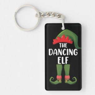 Porte-clefs Famille de lutins dansants tenue assortie pour la 