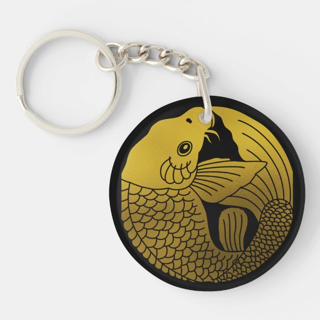 Porte-clefs Famille japonaise Crest-Carp (Devant)