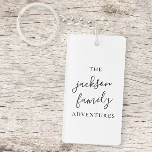 Porte-clefs Family Adventures   Original Modern Minimalist