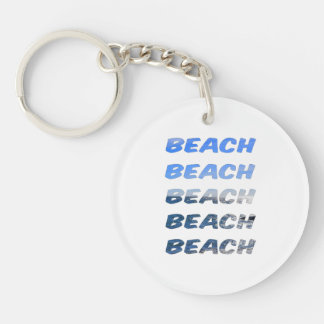 Porte-clefs Family Beach Vacances Porte - clé acrylique