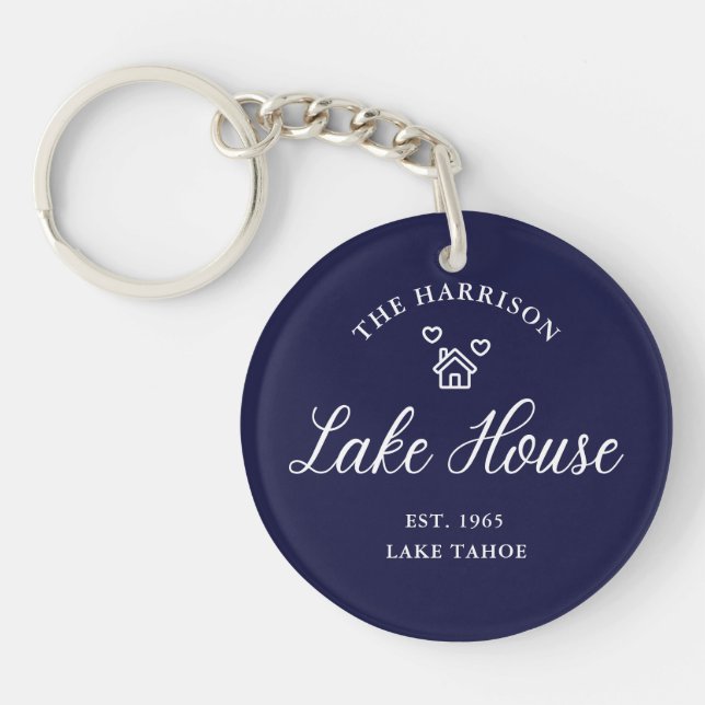 Porte-clefs Family Lake House Coastal Custom Decor (Devant)