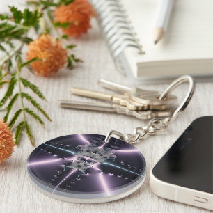 Porte-clefs Fantaisie violette