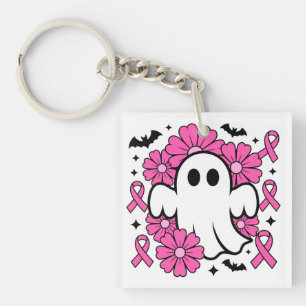 Porte-clefs Fantôme de sensibilisation au cancer du sein avec