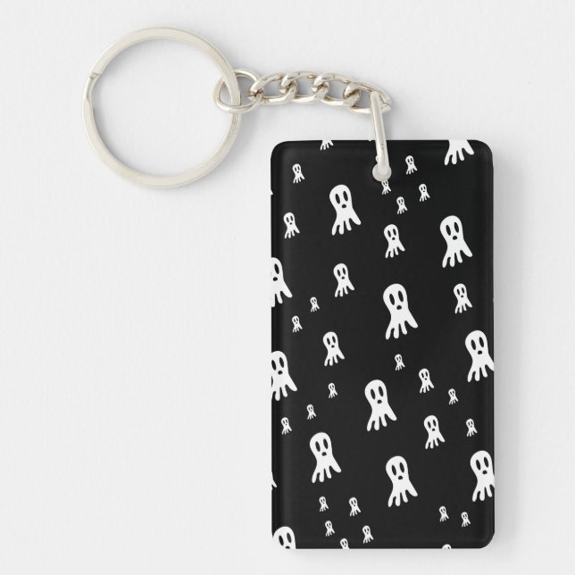 Porte-clefs Fantômes sombres d'Halloween  (Devant)