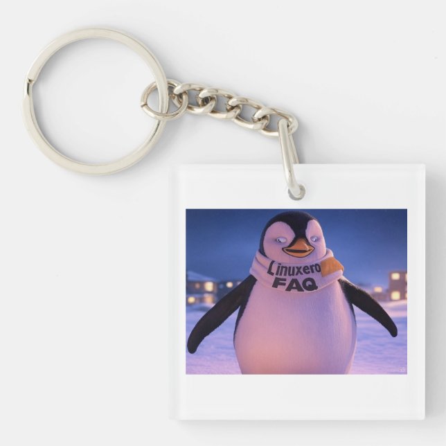 Porte-clefs FAQ Linuxeros (Devant)