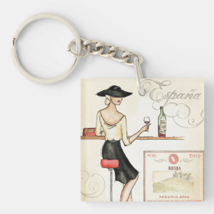 Porte-clefs Fashionista de vin