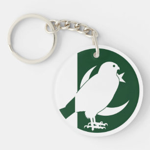 Porte-clefs Faucon du Pakistan Animal national du Pakistan Dra