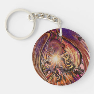 Porte-clefs Faucon Éruption Solaire