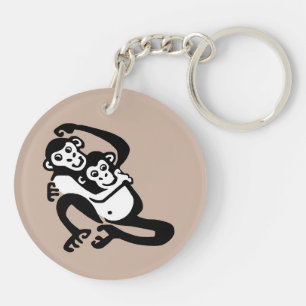 Porte-clefs Faune - BONOBO - Chimpanzé - Nature -