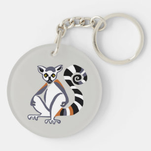 Porte-clefs Faune - LEMUR à queue cerclée - Animal en voie de