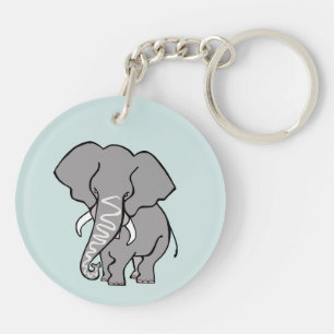 Porte-clefs Faune - Mélange animal en voie de disparition - Af