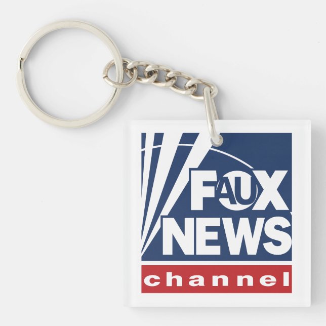 Porte-clefs Faux ou Fox News parodie (Devant)