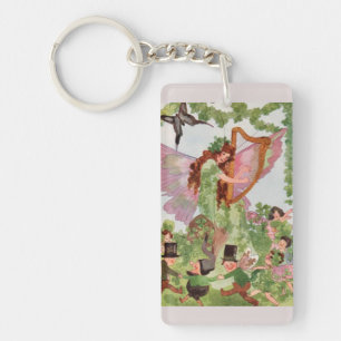 Porte-clefs Fée de la musique jouant de la musique