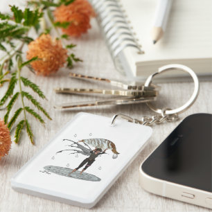 Porte-clefs Fée de pluie pour garçon avec Porte - clé acryliqu