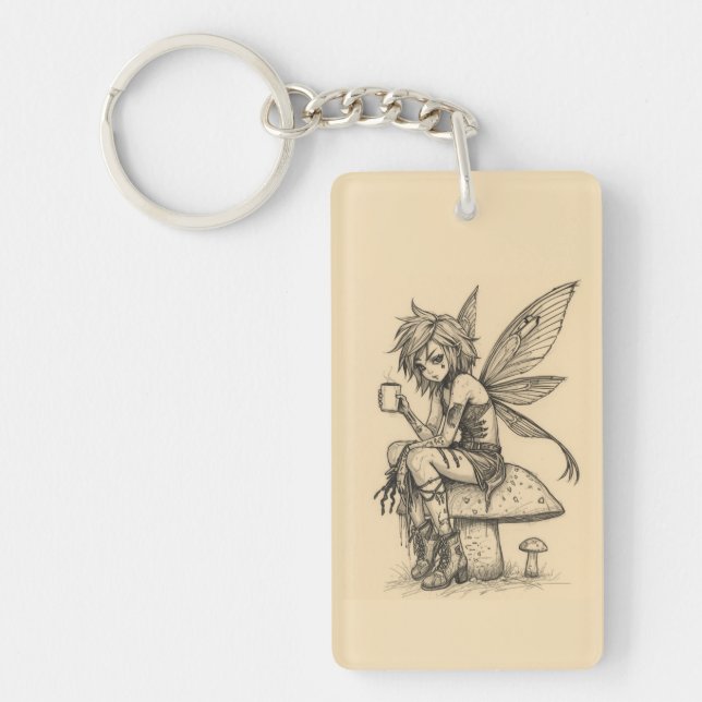 Porte-clefs Fée du café (Devant)