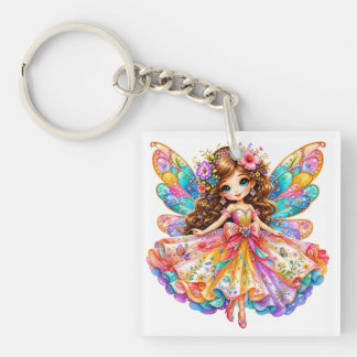Porte-clefs Fée Numérique Magique Colorée - Graphiques Fantast