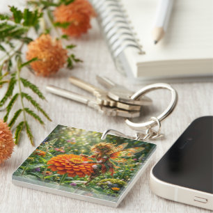 Porte-clefs Fée Zinnia