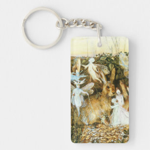 Porte-clefs Fées et lapin