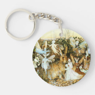 Porte-clefs Fées et lapin