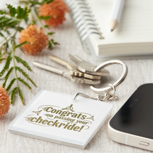 Porte-clefs Félicitations de votre passage ! (Devant Droit)
