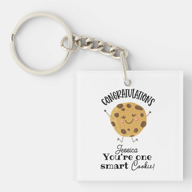 Porte-clefs félicitations vous êtes un cookie intelligent    (Devant)