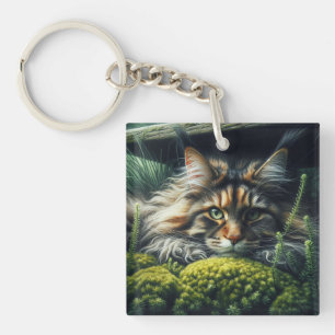 Porte-clefs Feline du gardien forestier