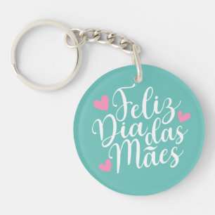 Porte-clefs Feliz Dia Das Mães Bonne Fête des Mères Porte - c