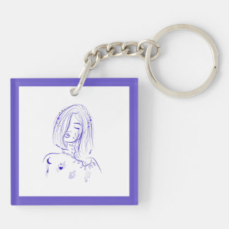 Porte-clefs Féminine Céleste de Rêve