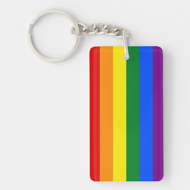 Porte-clefs féministe de gay pride de lgbt de drapeau (Devant)