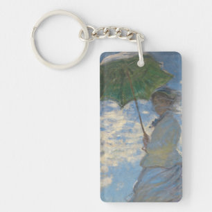 Porte-clefs Femme avec parasol - Madame Monet et son fils