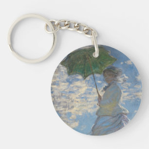 Porte-clefs Femme avec parasol - Madame Monet et son fils