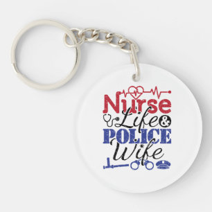 Porte-clefs Femme d'agent de police infirmière