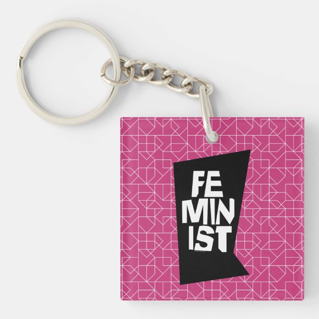 Porte-clefs Femme égale imitation de fille féminine féministe (Devant)